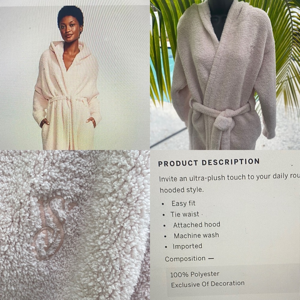 Victoria Secret Chenikle Hooded Long Robe soft pink color. Washed one time . 🛏️